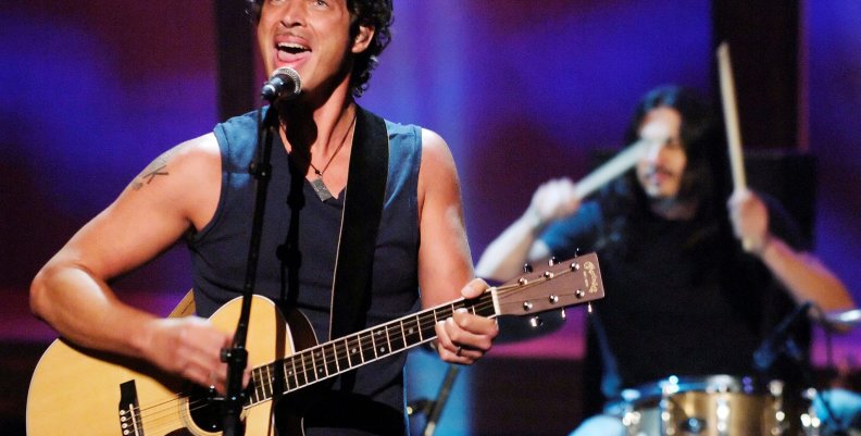 FILE PHOTO: Chris Cornell and Brad Wilk of music group Audioslave perform live during the "ReAct Now: Music & Relief" special at Paramount Studios in Los Angeles FILE PHOTO: Chris Cornell and Brad Wilk of music group Audioslave perform live during the "ReAct Now: Music & Relief" special at Paramount Studios in Los Angeles
