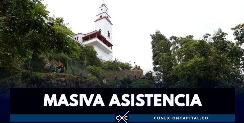 Más de 195.000 personas visitaron Monserrate durante la Semana Santa