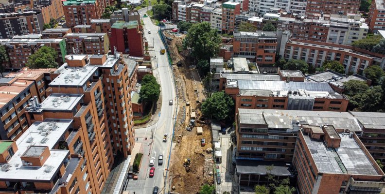 Obra de valorización en la calle 45 Obra de valorización en la calle 45