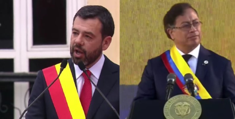 Carlos Fernando Galán y Gustavo Petro Imagen con Carlos Fernando Galán y Gustavo Petro