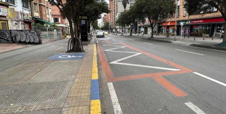 Carril preferencial de la carrera 13