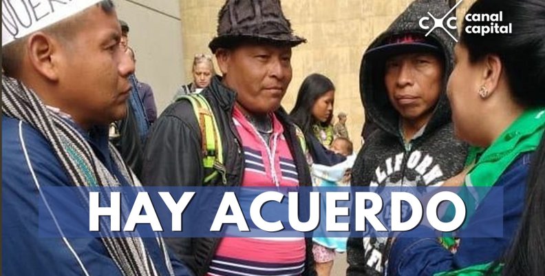 Los 200 emberas que volverán a sus tierras desde Bogotá Los 200 emberas que volverán a sus tierras desde Bogotá