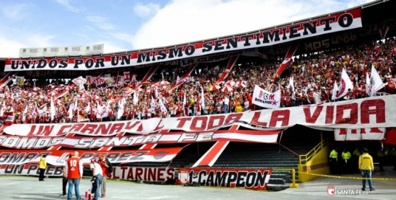 Hinchada de Santa Fe. Hinchada de Santa Fe.
