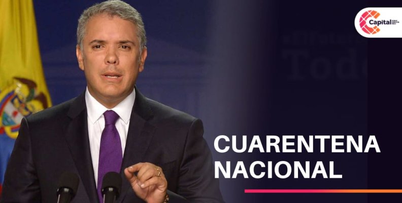 Presidente Duque declara estado de cuarentena Presidente Duque declara estado de cuarentena