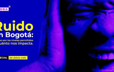 Imagen alusiva al excesivo ruido en Bogotá para el especial de datos de AHORA