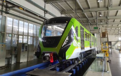 Vagón que correspondería al futuro Metro de Bogotá