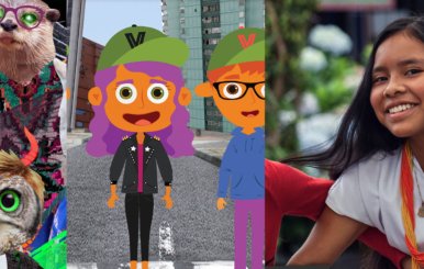 Afiches de los programas ganadores de Eureka Tu Canal en ComKids 2023