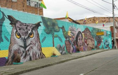 Mural sector Altamira localidad San Cristóbal.